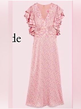 Kate Spade Poppy Field Devore’ Dress in fresh water pearl